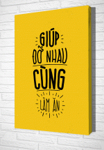 Tranh Treo Tường Giúp Đỡ Nhau Cùng Làm Ăn – KDTG68