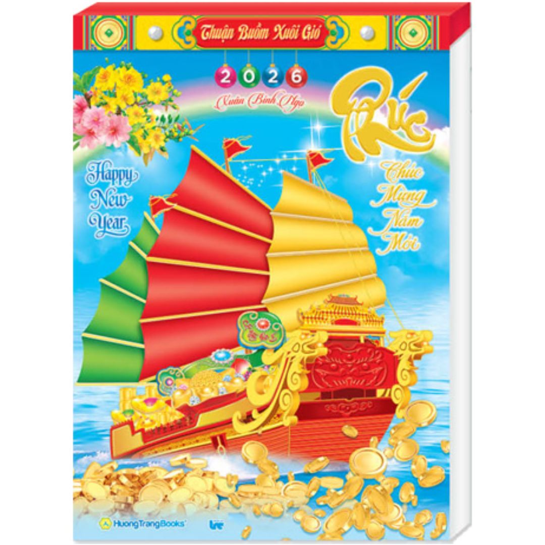Lịch Bloc Đại Rời Màng Co 2026 (14.5 x 20.5 cm) – Thuận Buồm Xuôi Gió – NSHT19