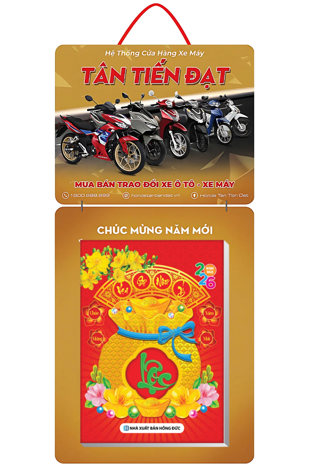 Lịch Bloc In Độc Quyền 2026 – Dành Cho Hệ Thống Cửa Hàng Ô Tô Xe Máy – Kích Thước 14.5×20.5 cm, 17×25 cm, 20×30 cm, 25×35 cm, 30×40 cm (Thiết Kế Theo Yêu Cầu)