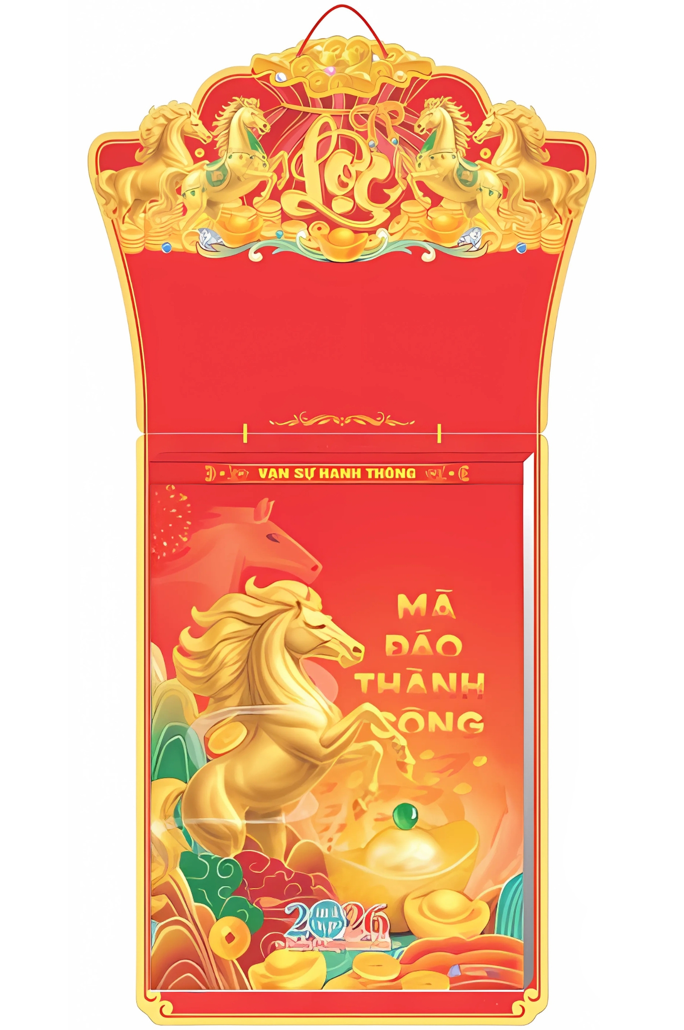Lịch Bloc Siêu Cực Đại Đặc Biệt 2026 (38×54 cm) – Mã Đáo Thành Công – NSKV01