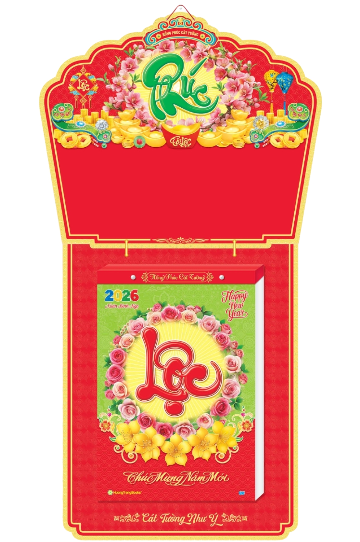Lịch Bloc Siêu Đại Trọn Bộ 2026 (20 x 30 cm) – Hồng Phúc Cát Tường – NSHT9