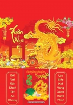 Lịch Gỗ Tết 2025 Tráng Gương Treo Tường Laminate – Xuân Như Ý (40 x 60 cm)