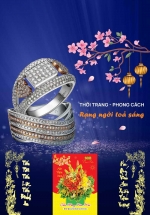 In Lịch Gỗ Tết Treo Tường Laminate 2022 Dành Cho Tiệm Vàng – Thời Trang – Phong Cách Rạng Ngời Tỏa Sáng (40 Cm x 60 Cm) + Tặng Kèm Bloc Đại Giá 85.000đ