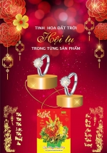 Lịch Gỗ Treo Tường Laminate 2025 Dành Cho Tiệm Vàng – Tinh Hoa Đất Trời Hội Tụ (40 Cm x 60 Cm) + Tặng Kèm Bloc Đại Giá 85.000đ