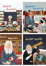 ND – Combo Sách Danh Nhân – Về Khoa Học, Vũ Trụ: Albert Einstein + Isaac Newton + Stephen Hawking + Galileo Galilei (Bộ 4 Cuốn)