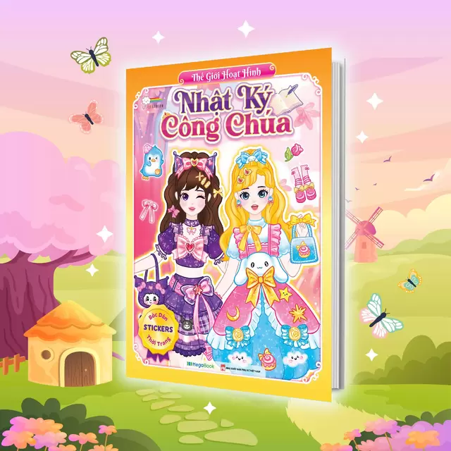 Nhật Ký Công Chúa – Thế Giới Hoạt Hình (150+ Stickers Dễ Thương)