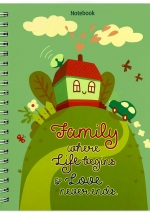 Notebook – Family Where Life Begins (Khổ 13.5 x 18 – Sổ Lò Xo)