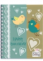 Notebook – Happy Birthday (Khổ 13.5 x 18 – Sổ Lò Xo)