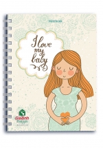 Notebook – I Love My Baby (Khổ 13.5 x 18 – Sổ Lò Xo)