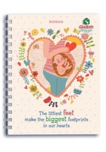 Notebook – The Tittest Feet Make The Biggest Footprints In Ous Hearts (Khổ 13.5 x 18 – Sổ Lò Xo)