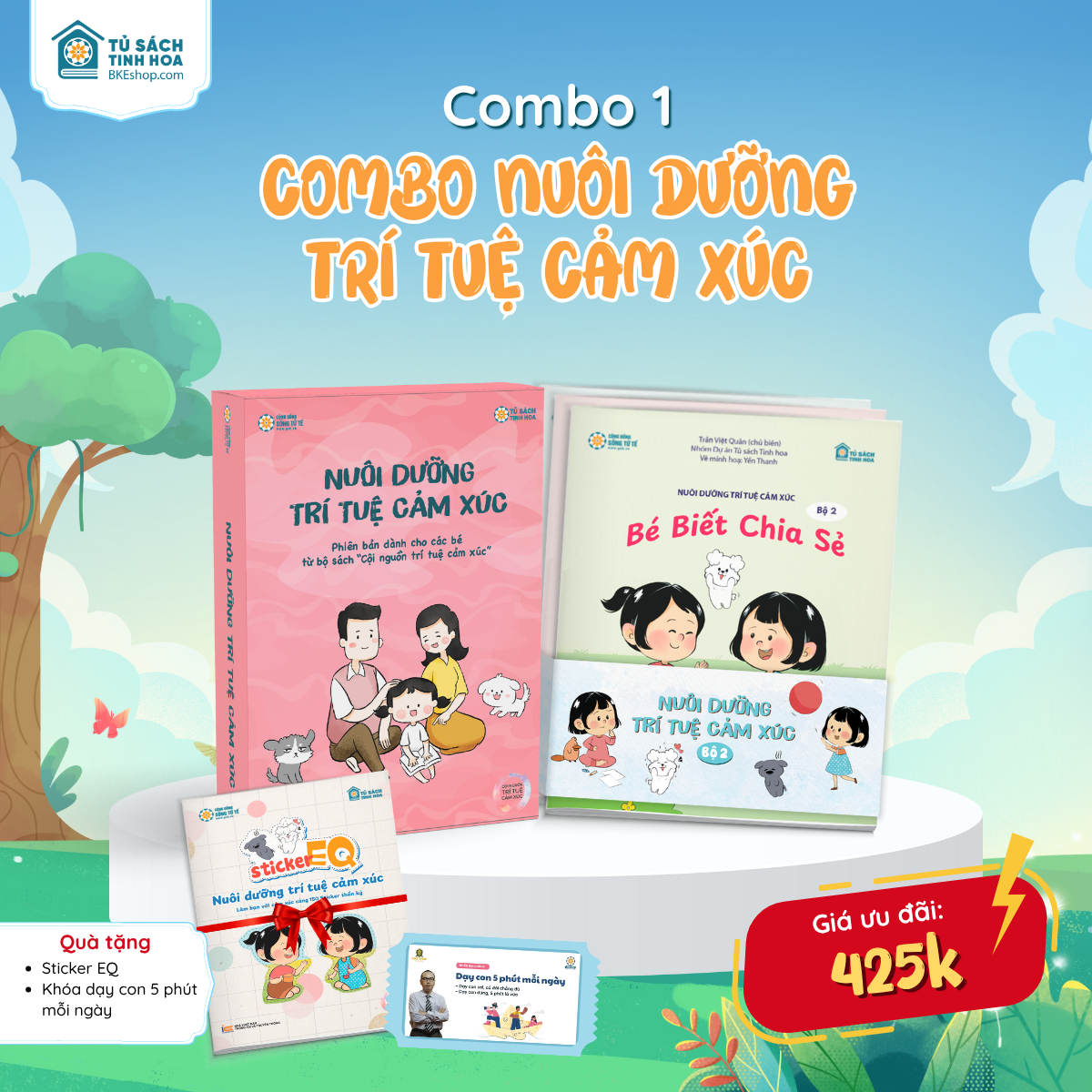 Combo Nuôi Dưỡng Trí Tuệ Cảm Xúc (Bộ 1+2) – Tặng Sticker EQ