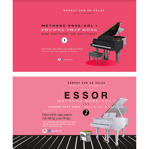 Piano Methode Rose – Phương Pháp Hồng – Năm Thứ Nhất Với Đàn Piano + Năm Thứ Hai