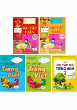 Bộ Sách Ôn Tập Hè Lớp 3 Toán + Văn + Anh : Theo Chương Trình Mới (Bộ 5 Cuốn)