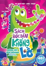 Sách Bóc Dán Khổng Lồ – Động Vật Ngộ Nghĩnh – Funny Animals – Les Animaux Rigolos (Đa Ngữ Việt-Anh-Pháp)