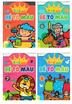 Combo 3-6 Tuổi – Bé Tô Màu: Quyển 5+6+7+8 (Bộ 4 Cuốn – ND)