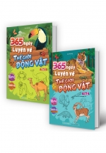 Combo 365 Ngày Luyện Vẽ Thế Giới Động Vật (Bộ 2 Cuốn)