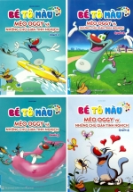 Combo Bé Tô Màu Mèo Oggy Và Những Chú Gián Tinh Nghịch (Bộ 4 Cuốn)