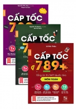 Combo Cấp Tốc 789+ Tổng Hợp Ôn Thi THPT Quốc Gia Môn Toán + Lí + Anh