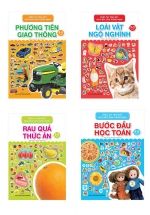 Combo Khéo Tay Tinh Mắt – Sách Bóc Dán Thông Minh (Bộ 4 Cuốn)
