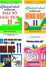 Combo Kĩ Thuật Giải Nhanh Bài Toán Hay Và Khó Đại Số Giải Tích + Hình Học + Hóa Học + Phương Pháp Giải Bài Tập Vật Lí Theo Chủ Đề 11 (Bộ 4 Cuốn)