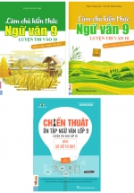 Combo Làm Chủ Kiến Thức Ngữ Văn 9 Luyện Thi Vào Lớp 10 + Chiến Thuật Ôn Tập Ngữ Văn Lớp 9 Luyện Thi Vào 10 Bằng Sơ Đồ Tư Duy (Bộ 3 Cuốn)