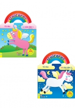 Combo Unicorns Tô Màu Và Dán Hình 1 + 2 (ND) (Bộ 2 Cuốn)