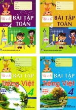 Combo Vở Ô Li Bài Tập Tiếng Việt + Bài Tập Toán 4 (Dùng Chung Cho Các Bộ SGK Hiện Hành) (Bộ 4 Cuốn)
