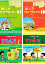 Combo Vở Ô Li Theo Mẫu Chữ + Luyện Tập Toán 1 – Trình Bày Trên Giấy Ô Li (Bám Sát SGK Kết Nối Tri Thức Với Cuộc Sống) (Bộ 4 Cuốn)