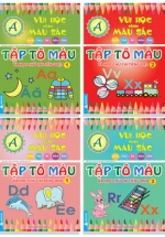 Combo Vui Học Cùng Màu Sắc – Tập Tô Màu Và Học Chữ Cái Tiếng Việt + Tiếng Anh (Bộ 4 Cuốn)