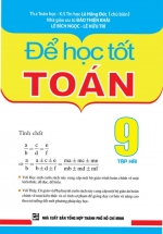 Để Học Tốt Toán 9 Tập 2 Phiên Bản Mới Nhất