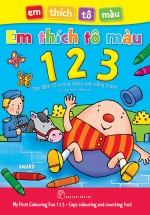 Em Thích Tô Màu 123 – Tập Đánh Vần Tiếng Anh Bằng Tranh (Có Chú Thích Tiếng Việt)