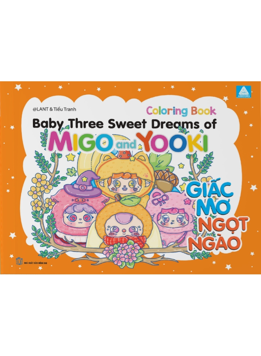 Sách Tô Màu Chữa Lành – Baby Three Sweet Dreams Of Migo And Yooki – Giấc Mơ Ngọt Ngào