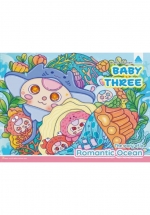 Sách Tô Màu Chữa Lành – Baby Three – The Story Of A Romantic Ocean