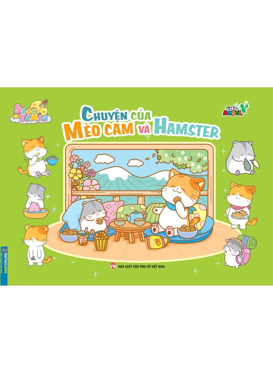 Sách Tô Màu Chữa Lành – Chuyện Của Mèo Cam Và Hamster