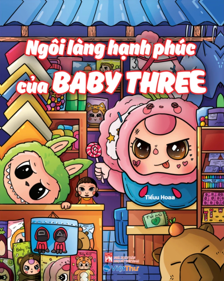 Sách Tô Màu Chữa Lành – Ngôi Làng Hạnh Phúc Của Baby Three