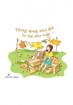 Sách Tô Màu Chữa Lành – Thong Dong Như Gió – Tự Tại Như Mây