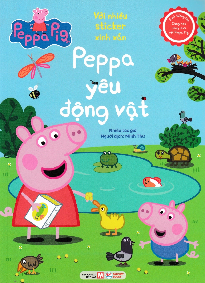 Sách Tương Tác – Cùng Học Cùng Chơi Với Peppa Pig – Peppa Yêu Động Vật