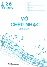 Vở Chép Nhạc 36 Trang –  Bìa Xanh Dương