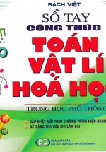Sổ Tay Công Thức Toán – Vật Lí – Hóa Học Trung Học Phổ Thông