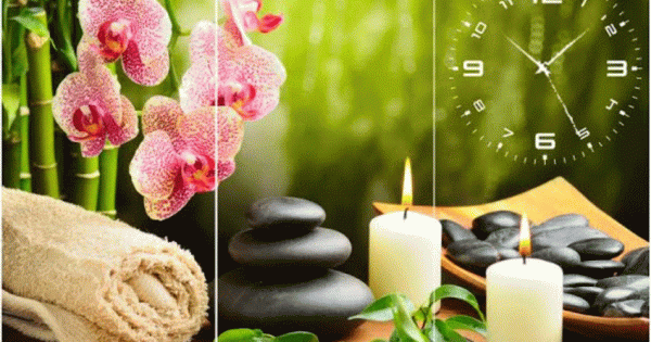 Tranh Đồng Hồ Spa 6
