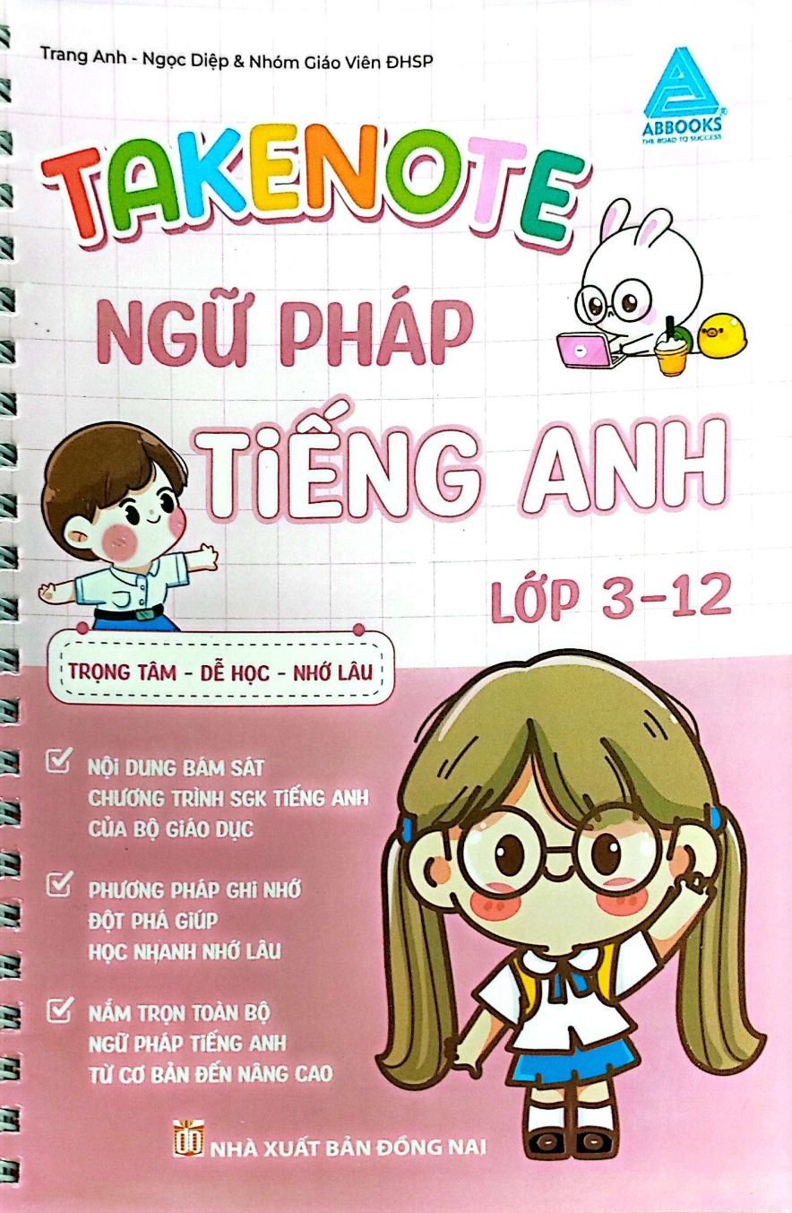 Takenote Ngữ Pháp Tiếng Anh Lớp 3 – 12