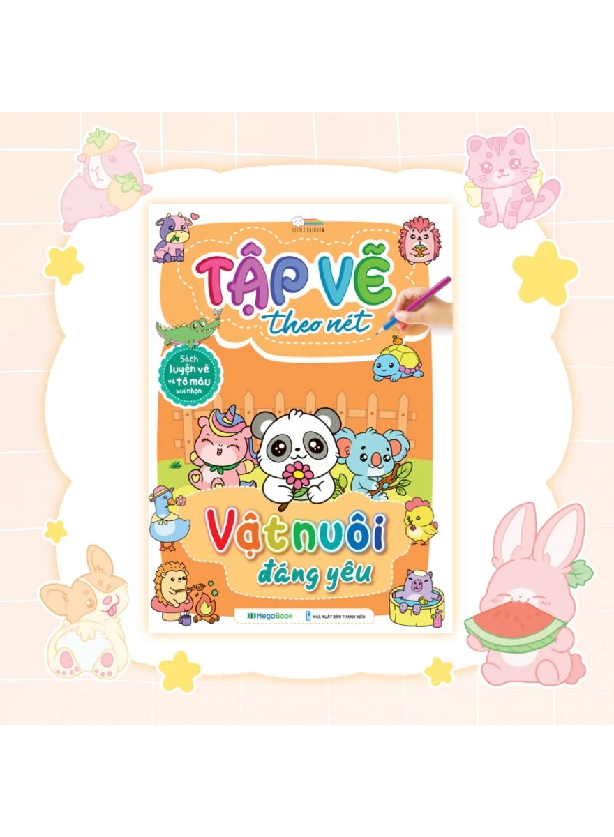Tập Vẽ Theo Nét – Vật Nuôi Đáng Yêu