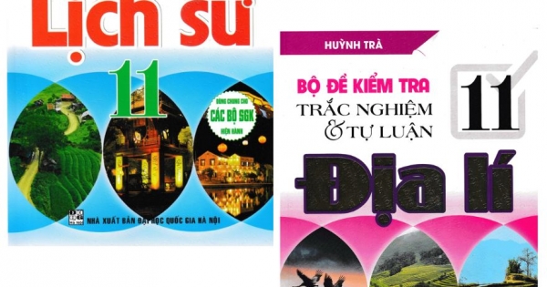 Combo Bộ Đề Kiểm Tra Trắc Nghiệm Và Tự Luận Lịch Sử + Địa Lí 11 (Dùng Chung Cho Các Bộ SGK Hiện Hành) (Bộ 2 Cuốn)