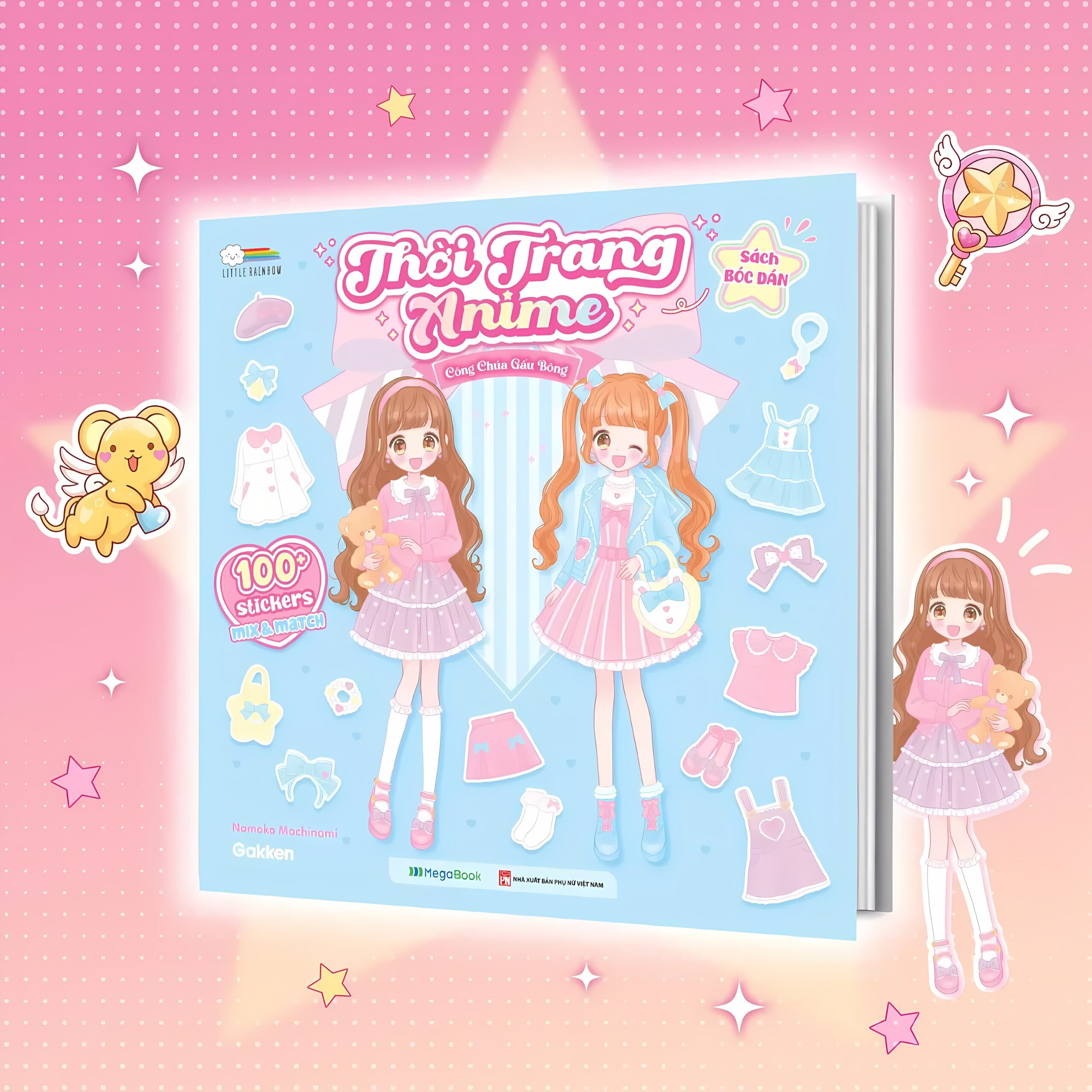 Thời Trang Anime – Công Chúa Gấu Bông (100+ Stickers Dễ Thương) – Sách Bóc Dán Sticker Thời Trang Cho Bé Gái