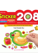 Sách 208 Miếng Dán Hình Thông Minh – Thử Tài Bé Yêu