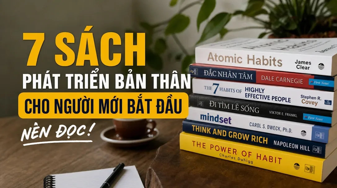 7 Sách Phát Triển Bản Thân Cho Người Mới Bắt Đầu Nên Đọc