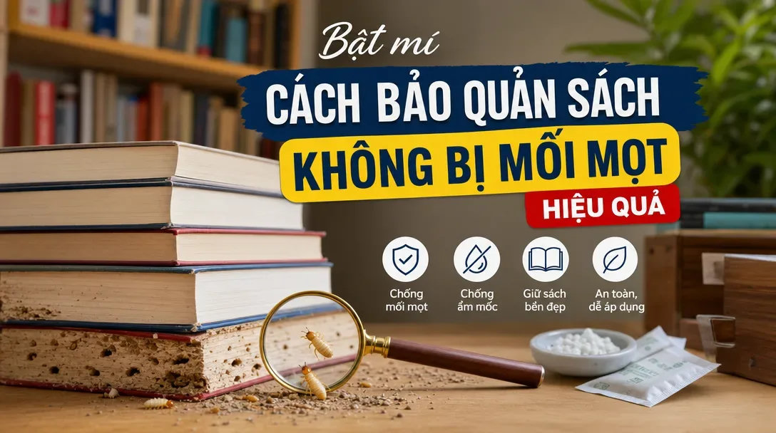 thumbnail bat mi cach bao quan sach khong bi moi mot hieu qu - Tuyển Chọn Sách Hay