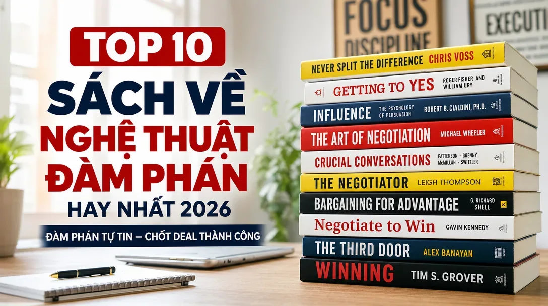 Top 10 sách về nghệ thuật đàm phán hay nhất 2026