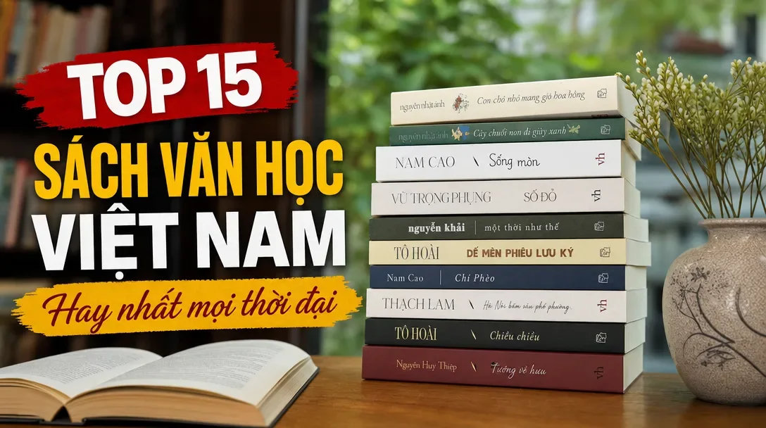 Top 15 sách văn học Việt Nam hay nhất mọi thời đại