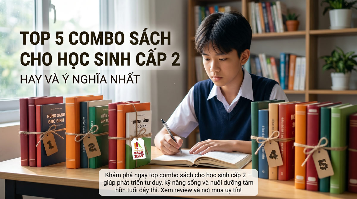 Top 5 combo sách cho học sinh cấp 2 hay và ý nghĩa nhất